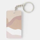 Porte-clés Boho Abstrait Moderne Succulente (Dos)