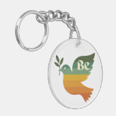 Porte-clés Boho Be Peace Retro Holiday Keychain (Devant gauche)