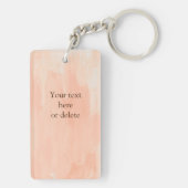 Porte-clés Boho Chic Aquarelle Tribal Floral Vache Crâne (Dos)