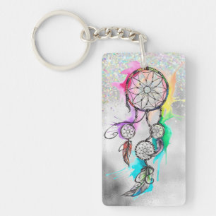 Porte-clés Boho Dreamcatcher Parties scintillant Porte - clé