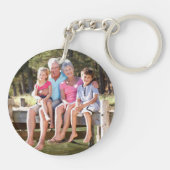 Porte-clés Boho Floral Wreath Best Nana Jamais Photo (Dos)