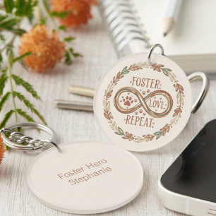 Porte-clés Boho Foster Hero – Cadeau de secours pour les anim