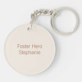 Porte-clés Boho Foster Hero – Cadeau de secours pour les anim (Dos)