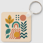 Porte-clés Boho moderne Abstrait Nature Wall Art (Dos)