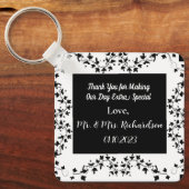 Porte-clés Boho Whimsical Botanical Wedding Favoriser Porte - (Recto)