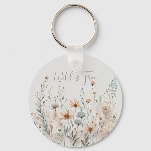 Porte-clés Boho Wildflower (Recto)