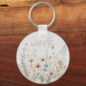 Porte-clés Boho Wildflower (Verso)