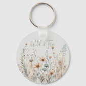 Porte-clés Boho Wildflower (Verso)