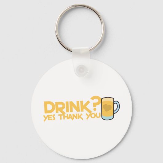 Porte-clés boire ? oui merci (Recto)