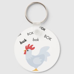 Porte-clés Boire poulet mou Emoji