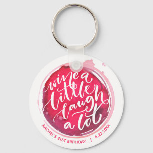 Porte-clés Boire un peu rire beaucoup