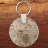 Porte-clés Bois de Conduite. Image de bois Patiné. (Recto)