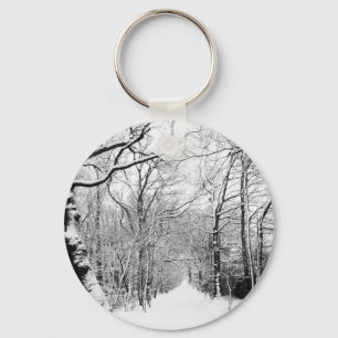Porte-clés Bois d'hiver froid