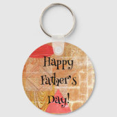 Porte-clés Bois - formes géométriques - Fête du Père (Recto)