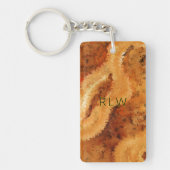 Porte-clés Bois Luxueux Faux Burel Grainé (Devant)