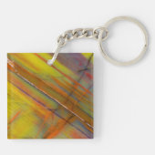 Porte-clés Bois pétrifié jaune (Dos)