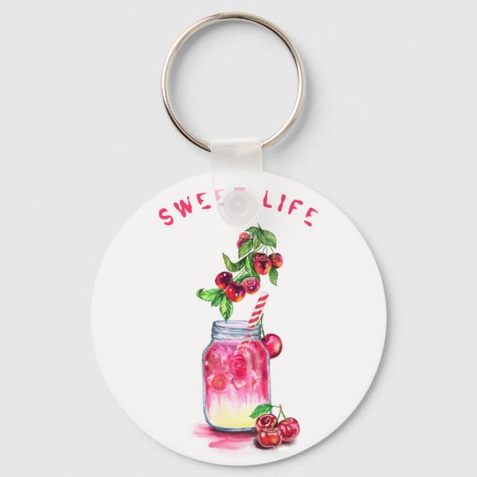 Porte-clés Boisson Cool de jus de fruits frais sucrés - Fruit (Recto)