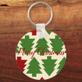 Porte-clés Boisson de Noël verte et rouge (Recto)