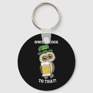 Porte-clés Boisson St-Patrick Owl à cette drôle de