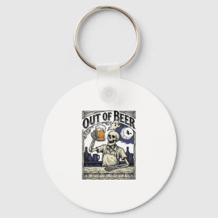 Porte-clés Boîte à bière squelette vintage Halloween Fête
