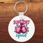 Porte-clés Boîte à gants de sensibilisation au cancer du sein (Recto)