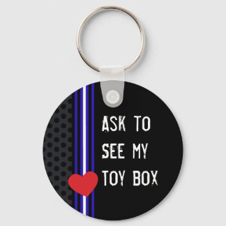 Porte-clés Boîte à jouets en cuir