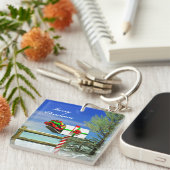 Porte-clés Boîte aux lettres de Noël (Devant Droit)