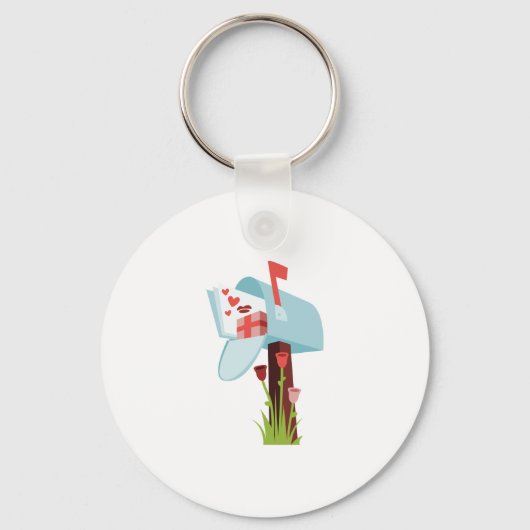 Porte-clés Boîte aux lettres Valentine (Recto)
