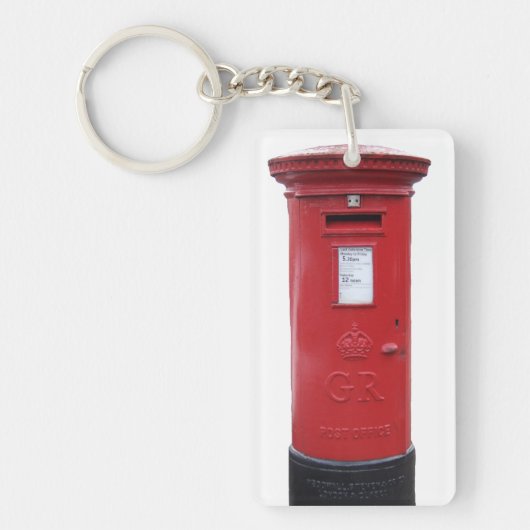 Porte-clés Boîte britannique rouge de courrier (Devant)