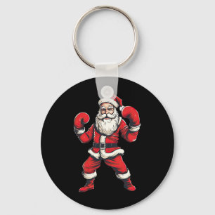 Porte-clés Boîte de Noël de Père Noël Boxer Boxe Kickboxing M