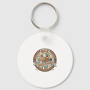 Porte-clés Boîte Obsession Chat Boîte Obsession Chat Vintage