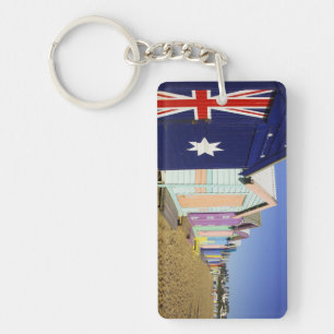 Porte-clés Boîtes De Baignade, Plage Middle Brighton, Port