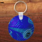 Porte-clés Bol de pelouse bleu, Porte - clé (Recto)