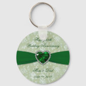 Porte-clés Bold Damask 55th Mariage Anniversary Porte - clé (Recto)