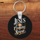 Porte-clés Bold Jesus Is Coming Soon Christian Apparel (Recto)