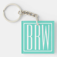 Bold Modern | White on aqua