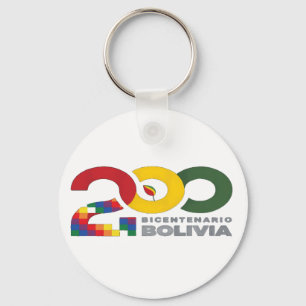 Porte-clés Bolivie bicentenaire 200 ans