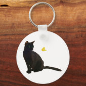 Porte-clés Bombay Cat & Papillon (Recto)