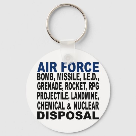 Porte-clés Bombe de la Force aérienne, etc. Disposition (Recto)