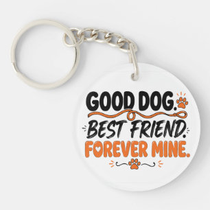 Porte-clés Bon Chien Meilleur Ami Pour Toujours Mien Amoureux