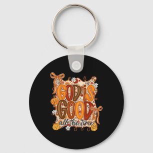 Porte-clés Bon est bon tout le temps Coquette Bow Thanksgivin