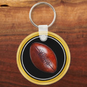 Porte-clés Bon Marché Black Gold Football Cadeaux Faveurs Foo (Verso)