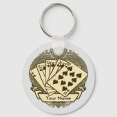 Porte-clés Bon porte - clé main de poker (Recto)