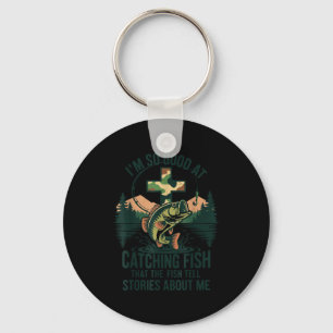 Porte-clés Bon pour attraper des histoires de poissons camo c