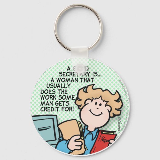 Porte-clés Bon secrétaire (Recto)