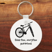 Porte-clés Bon Temps À Chaque Fois Garantie Citation Vélo (Recto)