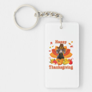 Porte-clés Bon thanksgiving Dachshund Propriétaire Chien Anim