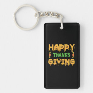 Porte-clés Bon thanksgiving d'Halloween Anniversaire