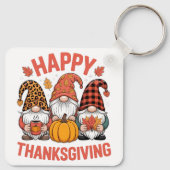 Porte-clés Bon thanksgiving Gnomes Automne saison (Dos)