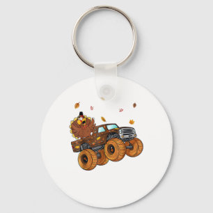 Porte-clés Bon thanksgiving Turquie équitation Monster Truck